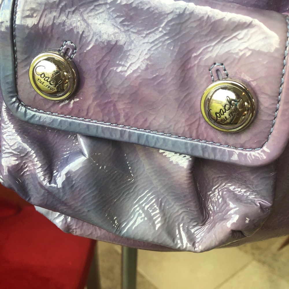 Coach Poppy purple ombre violet cross body bag - Picture 7 of 16